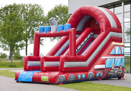 Opblaasbare glijbaan brandweer