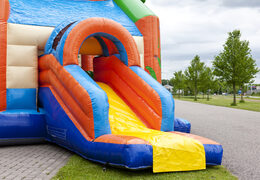 Buy an inflatable multifun bounce house for children with a striking 3D object of a large crocodile on top of the roof at JB Inflatables America. Order bounce houses online at JB Inflatables America