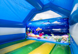 Order inflatable slide combo seaworld-themed inflatable bouncer for kids. Inflatable bouncers with slide now available at JB Inflatables America