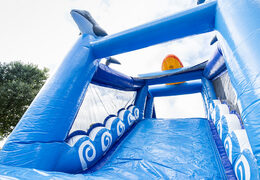 Surf run 17m with 7 game elements obstacle course and buy colorful objects for kids. Order your inflatable obstacle courses online now at JB Inflatables America