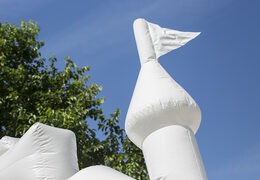 Buy standard white wedding themed bounce houses in the form of a castle for children. Buy bouncy castles online at JB Inflatables America