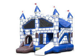 Buy inflatable indoor multiplay bounce house with slide in theme castle for children. Order inflatable bounce houses online at JB Inflatables America