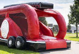 Order an obstacle course in the fire department for kids. Buy inflatable obstacle courses online now at JB Inflatables America