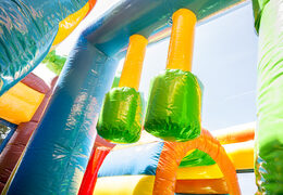 Fairytale bouncer with a slide for children. Buy inflatable bouncers online at JB Inflatables America