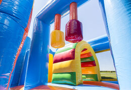 Order medium inflatable shark themed multiplay bouncer with slide for kids. Buy inflatable bouncers online at JB Inflatables America