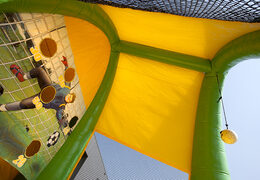 Buy soccer kick arena attraction suitable for young and old, big and small. Order inflatable soccer kick arena attraction now online at JB Inflatables America