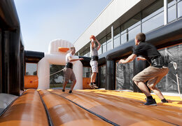 Unique multifunctional sports arena for different kinds of sports activities for both young and old. Order inflatable sports arena now online at JB Inflatables America