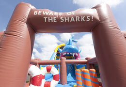 Slide Shark multiplay and bath for kids order for kids. Buy inflatable slides now online at JB Inflatables America