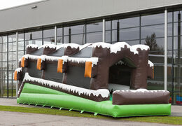 Inflatable roller track in winter theme for both young and old. Buy inflatable winter attractions online now at JB Inflatables America