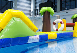 Hawaii run 12m long inflatable assault course with 2 slides for both young and old. Order inflatable water attractions now online at JB Inflatables America