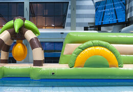 Buy inflatable double jungle run obstacle course for both young and old. Order inflatable obstacle courses online now at JB Inflatables America