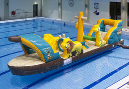 Buy airtight inflatable ship in jungle theme for both young and old. Order inflatable water attractions now online at JB Inflatables America