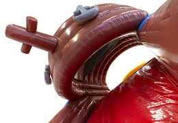 Buy mini 9m pirate boat obstacle course with 3D objects for kids. Order inflatable obstacle courses now online at JB Inflatables America