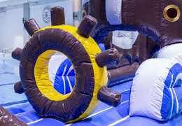 Order an inflatable airtight slide in a pirate theme for both young and old. Buy inflatable water attractions online now at JB Inflatables America