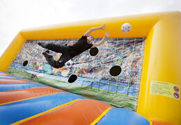 Buy soccer goal with an inflatable bed for both young and old. Order inflatable soccer goal with bed now online at JB Inflatables America