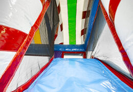 Buy Multiplay L Candyworld bouncer with a slide for children. Order inflatable bouncers online at JB Inflatables America