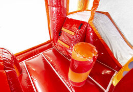 Order multiplay L firebrigade bouncer with slide for children. Buy inflatable bouncers online at JB Inflatables America