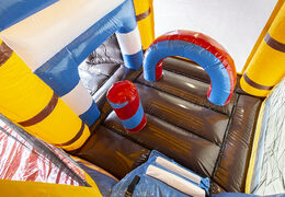 Buy multiplay pirate bouncer with a slide for children. Order inflatable bouncers online at JB Inflatables America