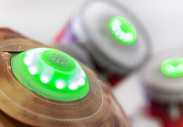 Inflatable drum set with interactive game system