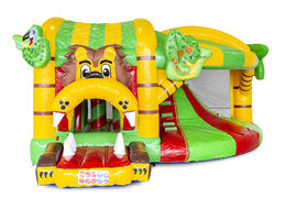 Order indoor inflatable multiplay bouncy castle with slide in jungle theme for children. Buy inflatable bouncy castles online at JB Inflatables America