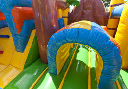 Inflatable pirate boat themed multiplay bouncer for children. Order inflatable bouncers online at JB Inflatables America