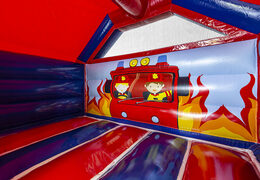 Order inflatable slide combo bounce house in firefighter theme for children. Buy inflatable bounce houses with slide at JB Inflatables America