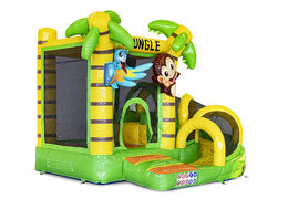 Buy a small indoor inflatable multiplay bounce house in a jungle theme for children. Order inflatable bounce houses online at JB Inflatables America