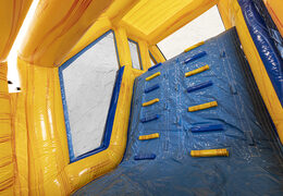 Buy modular 13.5m long obstacle course in marble theme with matching 3D objects for kids. Order inflatable obstacle courses now online at JB Inflatables America