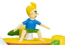 Buy 13.5 meter long obstacle course in the surf theme with appropriate 3D objects for kids. Order inflatable obstacle courses now online at JB Inflatables America