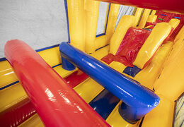 Inflatable 19 meter modular obstacle course in standard theme with matching 3D objects for children. Buy inflatable obstacle courses online now at JB Inflatables America