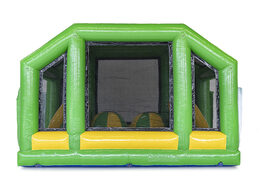 Buy modular 19m long crocodile themed obstacle course with matching 3D objects for kids. Order inflatable obstacle courses now online at JB Inflatables America