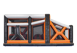 Buy inflatable 40-piece giga modular Ball Hopper obstacle course for kids. Order inflatable obstacle courses online now at JB Inflatables America
