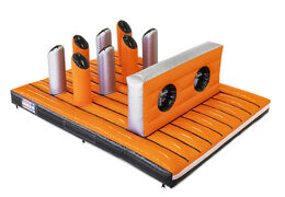 Order Giga obstacle course in the theme Bars Dodger Platform for kids. Buy inflatable obstacle courses online now at JB Inflatables America