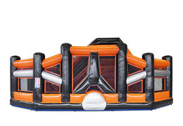 Dodge or Slide obstacle course with obstacles for kids. Buy inflatable obstacle courses online now at JB Inflatables America