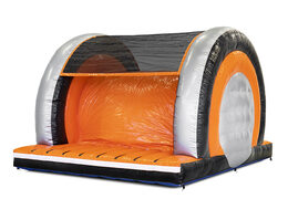 Mega inflatable 40-piece giga modular Log Climber obstacle course for children. Order inflatable obstacle courses online now at JB Inflatables America