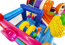 Buy a flamingo themed bouncer with a slide for children. Order inflatable bouncers online at JB Inflatables America