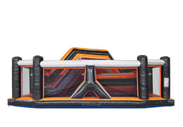 Mega inflatable 40-piece giga modular Tunnel Twister assault course for children. Order inflatable obstacle courses online now at JB Inflatables America