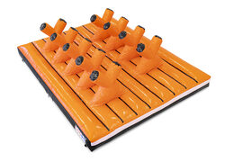 Buy inflatable 40-piece giga modular X Platform obstacle course for children. Order inflatable obstacle courses online now at JB Inflatables America