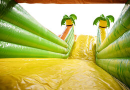 Buy the perfect gorilla themed inflatable slide with 3D objects for kids. Order inflatable slides now online at JB Inflatables America