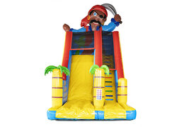Order an inflatable slide with pirate themed 3D objects for kids. Buy inflatable slides now online at JB Inflatables America