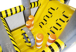 Buy 9 meter inflatable obstacle course with heavy duty themed 3D objects for kids. Order inflatable obstacle courses now online at JB Inflatables America