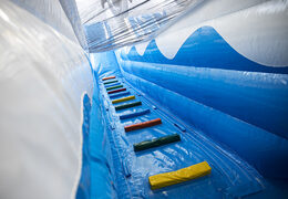 Perfect dolphin themed inflatable slide with 3D objects to order for kids. Buy inflatable slides now online at JB Inflatables America