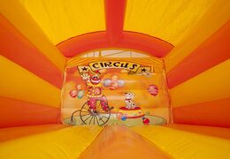 Mini-roofed bounce house with circus theme to buy. Visit our webstore at JB Inflatables America online