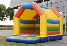 Buy a standard bouncy castle in striking colors for children. Order bouncy castles online at JB Inflatables America