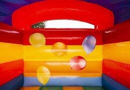 Small inflatable covered bounce house for sale in kids theme party.  Buy bounce houses at JB Inflatables America online