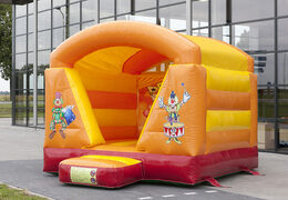 Small bouncer with roof in circus theme for sale. Buy bouncers at JB Inflatables America online