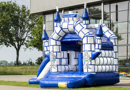 Midi inflatable multifun bounce house in castle theme to buy for kids. Buy bounce houses online at JB Inflatables America