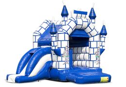 Midi inflatable multifun bounce house with roof in castle theme to buy for kids. Buy bounce houses online at JB Inflatables Americae at JB Inflatables