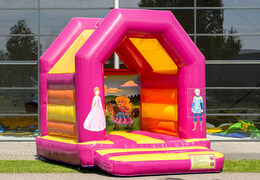 Midi bounce house in a princess theme to buy for kids. Available at JB Inflatables America online