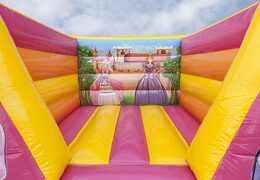 Order a small open inflatable bounce house for kids in princess theme. Buy bounce houses online at JB Inflatables America